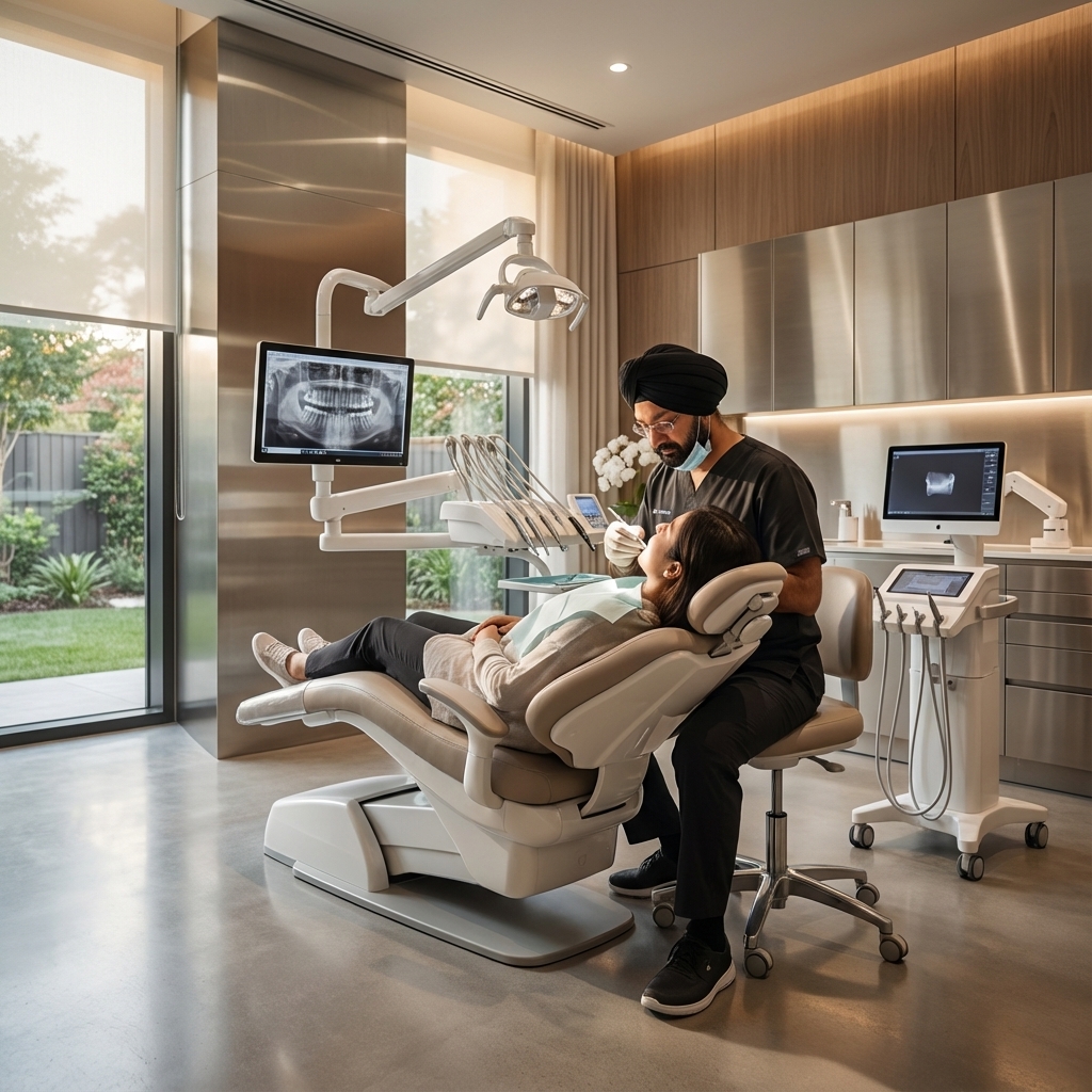 Dr. Kalra Performing Treatment